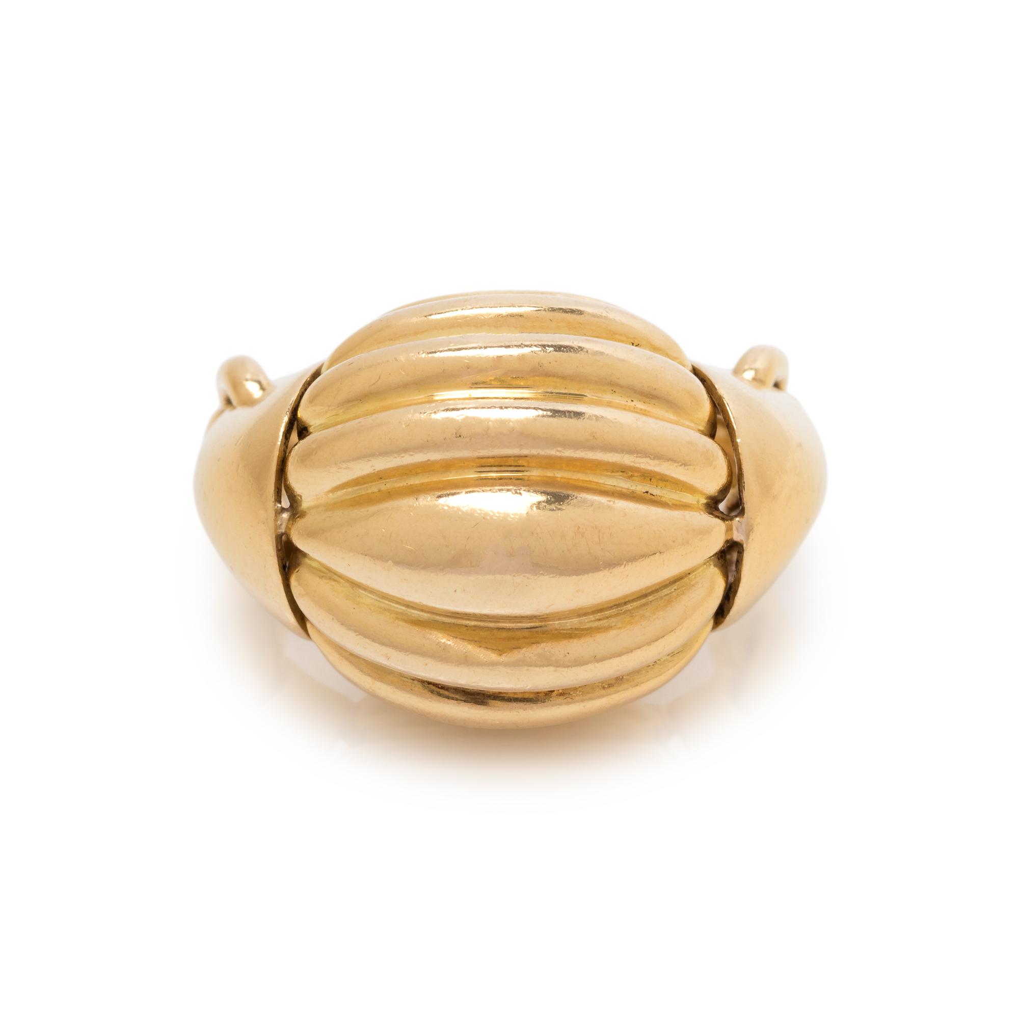 DAVID WEBB, YELLOW GOLD RING