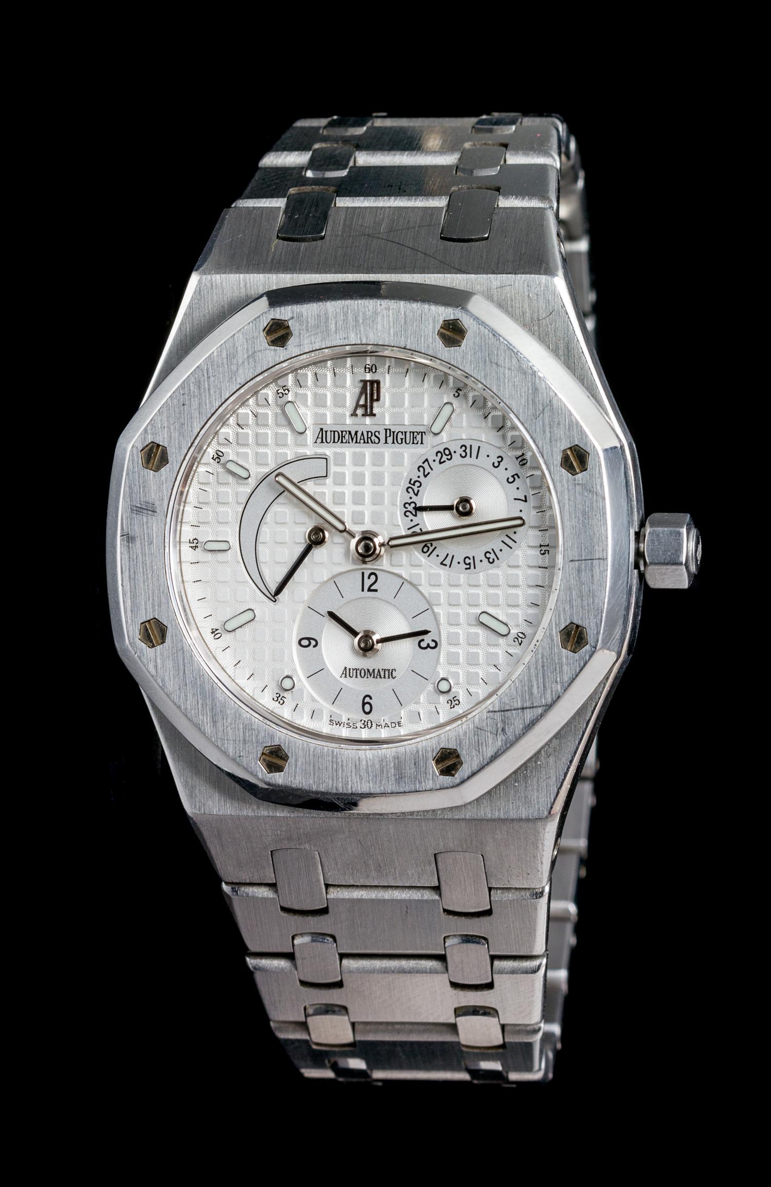A Stainless Steel Ref. Royal Oak Dual Time Wristwatch, Audemars Piguet,