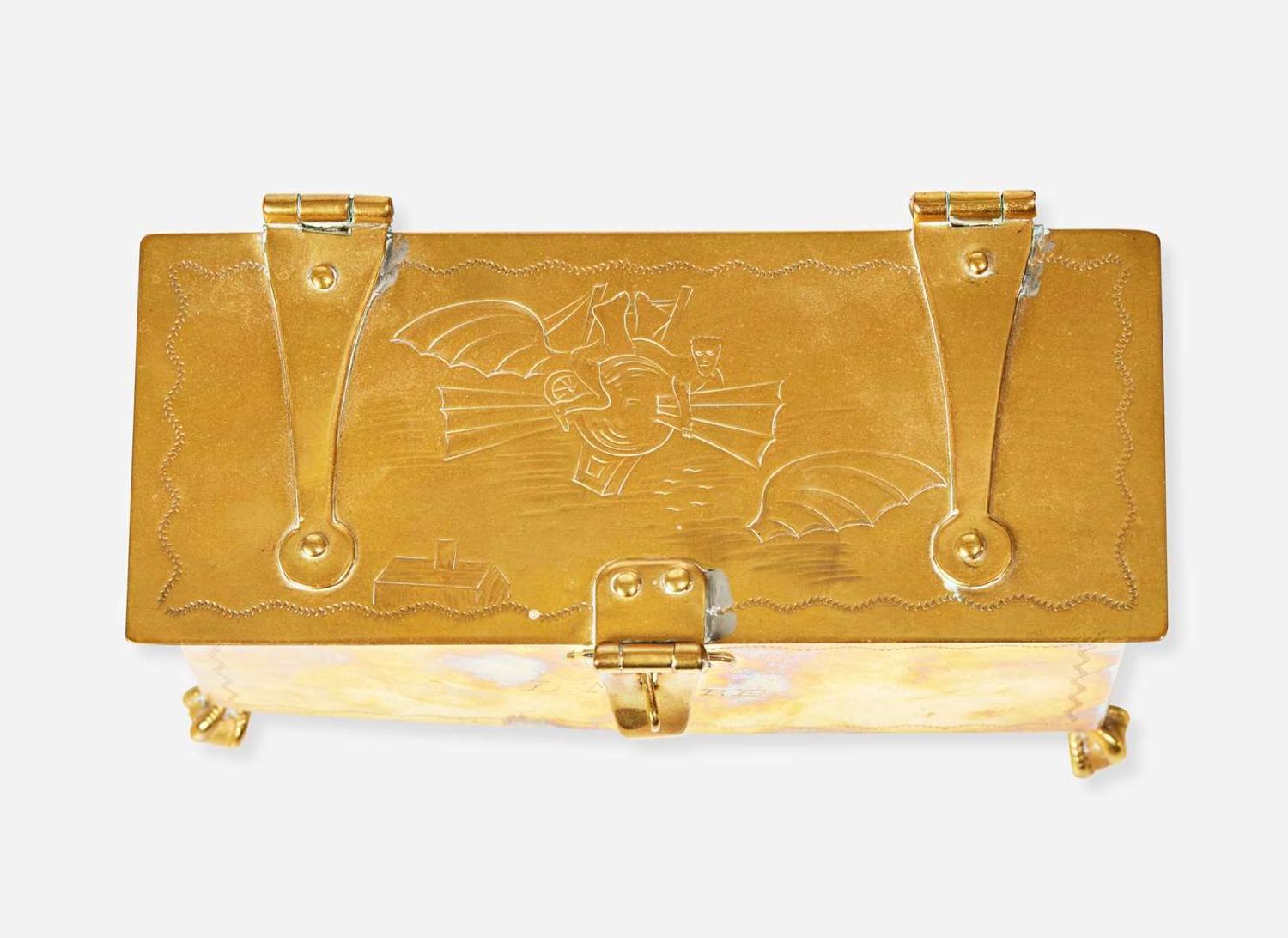 An assorted group of four brass household items, 17th - 19th century