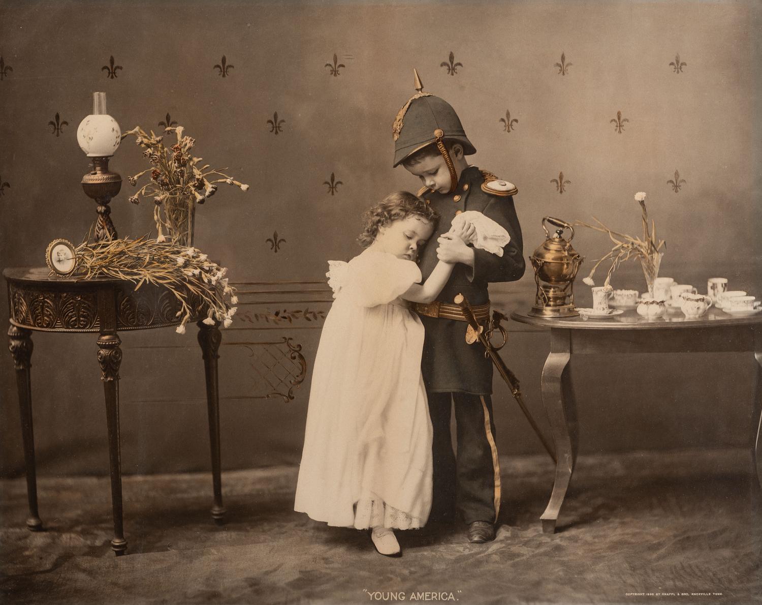 [SPANISH-AMERICAN WAR]. "Young America". Knoxville, TN: Knaffle & Bro., 1898. Oversize photograph.