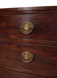 A George III Mahogany Bowfront Chest of Drawers