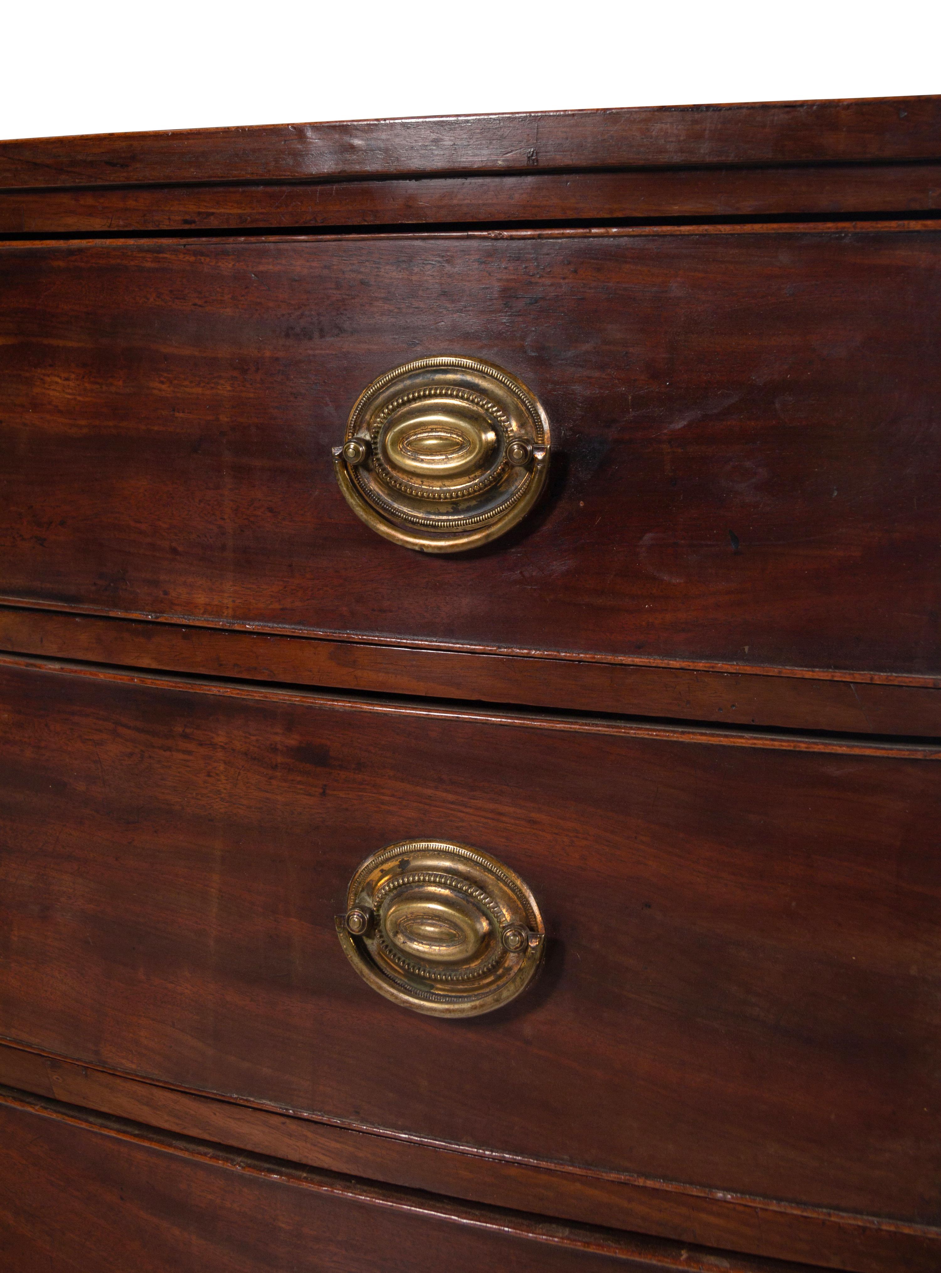 A George III Mahogany Bowfront Chest of Drawers