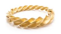 An 18 Karat Yellow Gold "Crazy Twist" Bangle Bracelet, Jean Schlumberger for Tiffany & Co., 43.00 dwts.