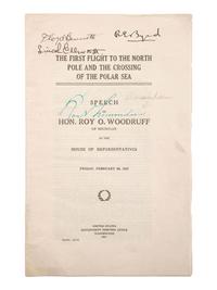 [EXPLORATION]. Speech signed by Commander Richard E. Byrd (1888-1957) and other polar explorers.