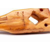 Iñupiat Fossilized Walrus Ivory Adze Handle