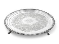 An American Coin Silver Salver