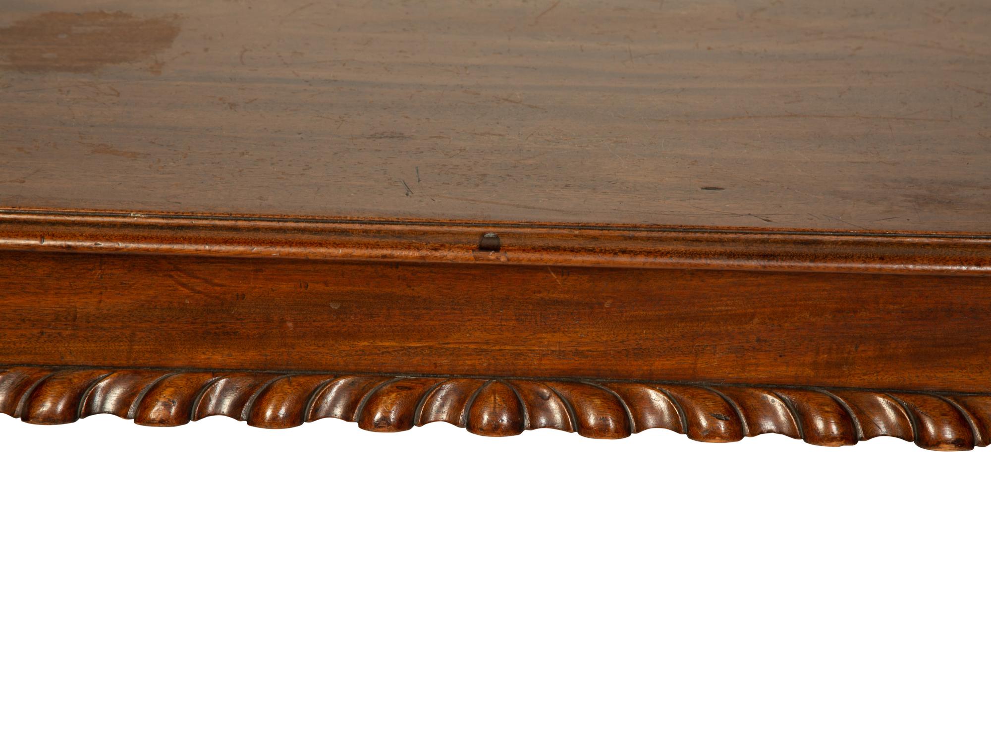 A Pair of George III Style Mahogany Pier Tables