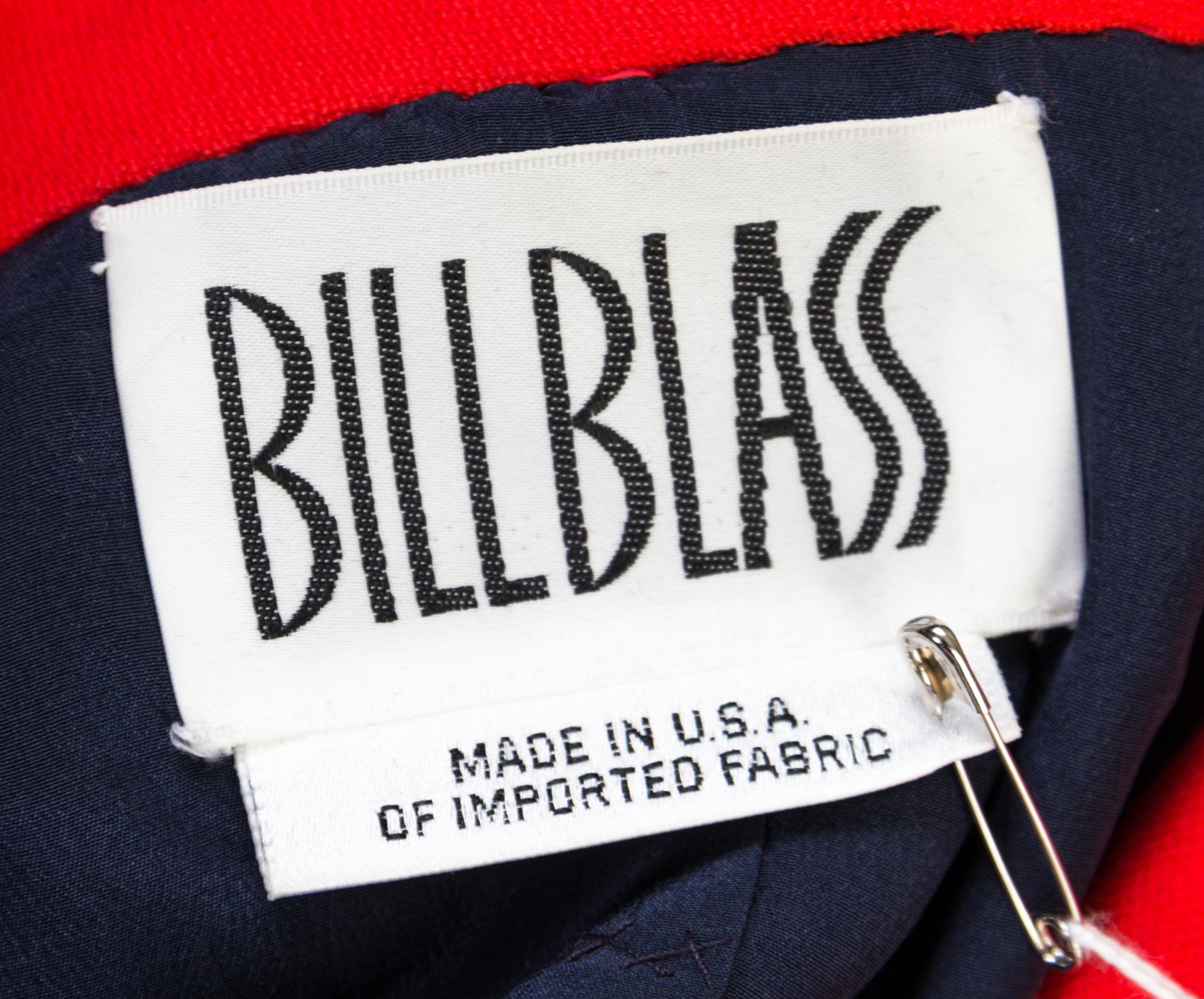 A Bill Blass Navy Blazer, Size 6.