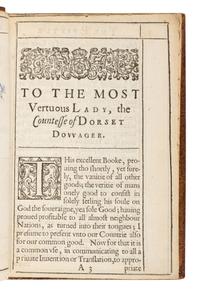 BOETHIUS, Anicius Manlius Torquatus Severinus (ca 480-524). Five Bookes of Philosophicall Comfort . London: John Windet for Matthew Lownes, 1609.