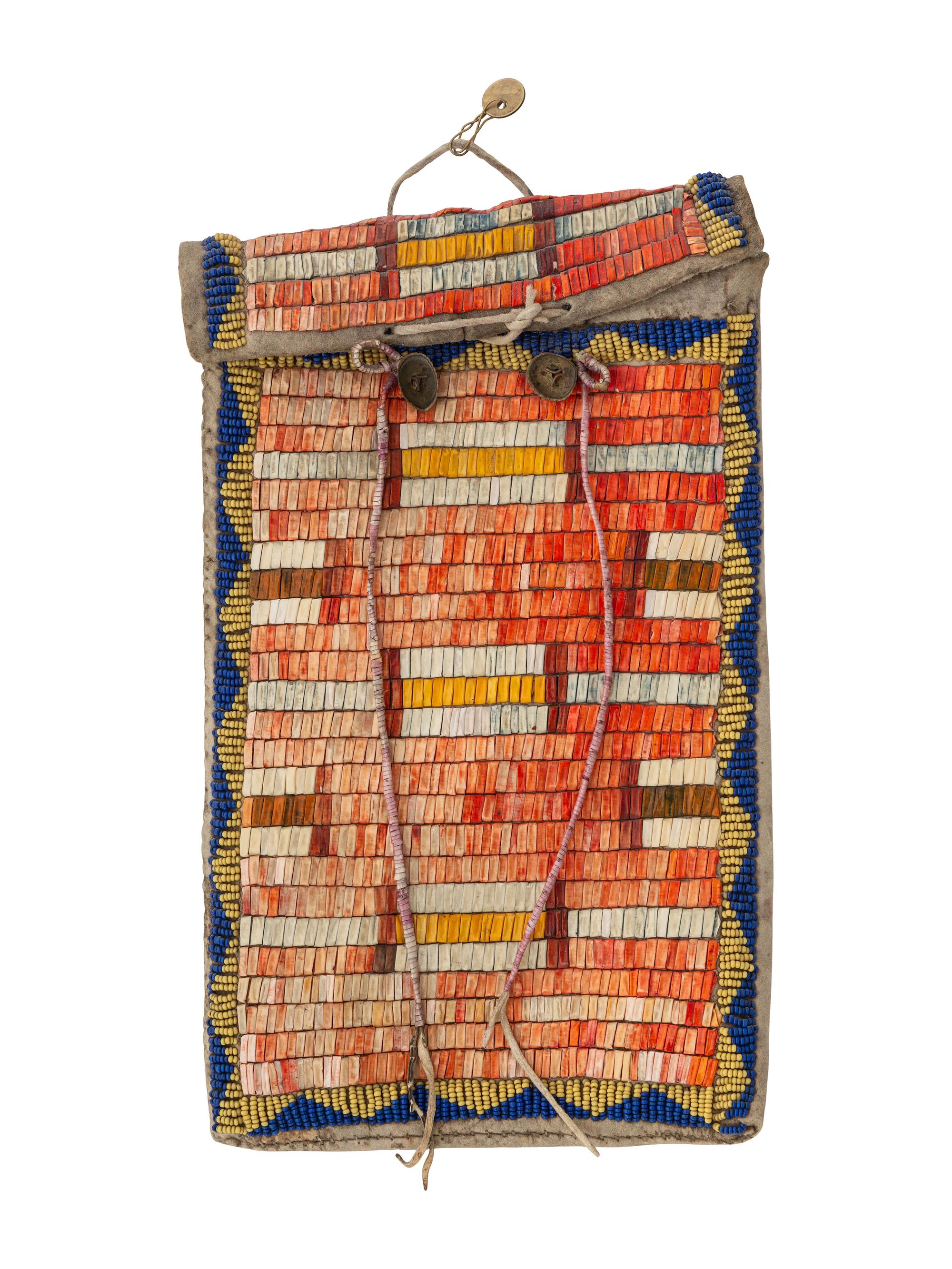 Cheyenne Quilled Hide Mirror Case