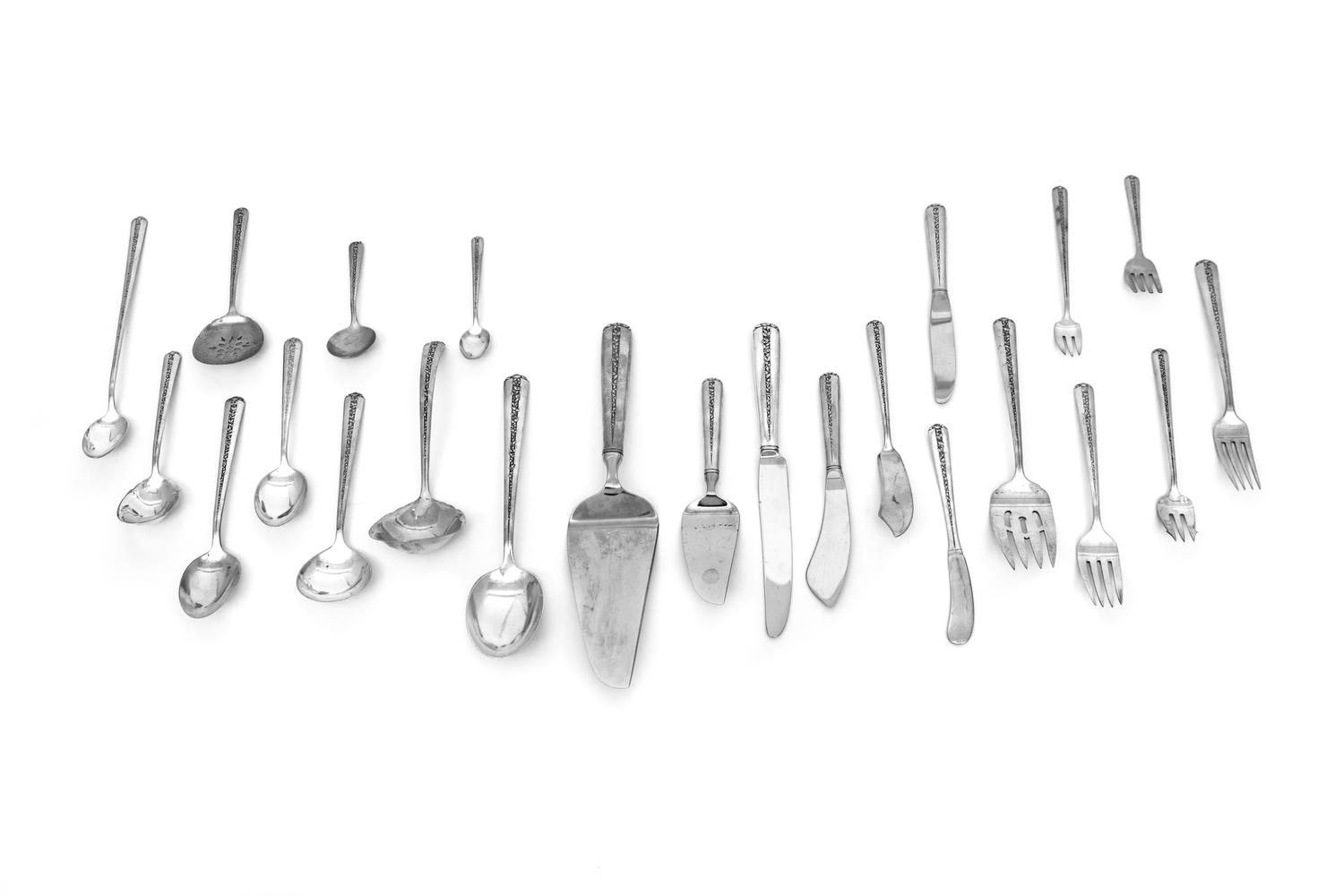 An American Silver Flatware Service