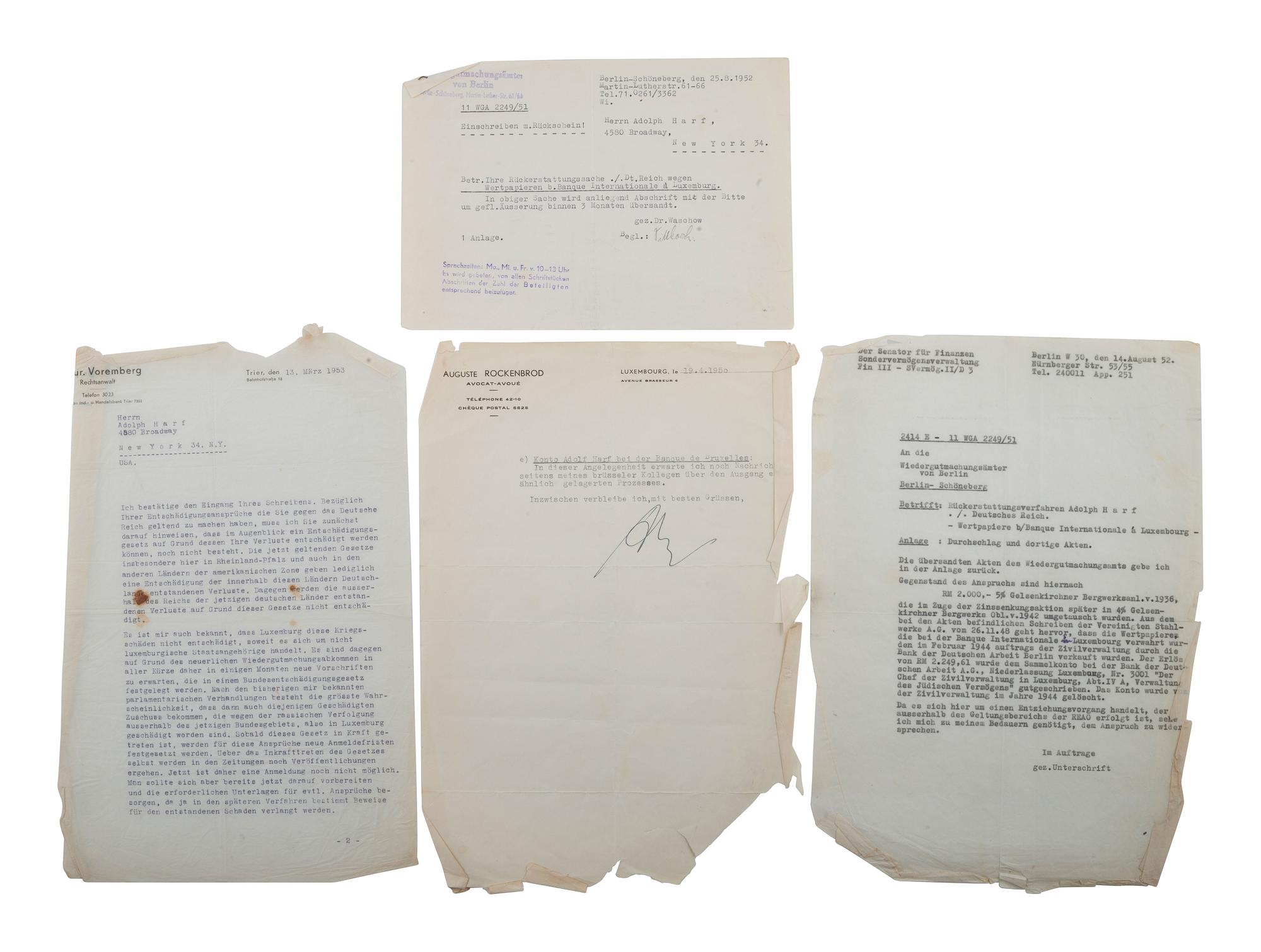 [WORLD WAR II]. Sergeant Frederic H. Harf archive incl. photographs and Holocaust-related documents