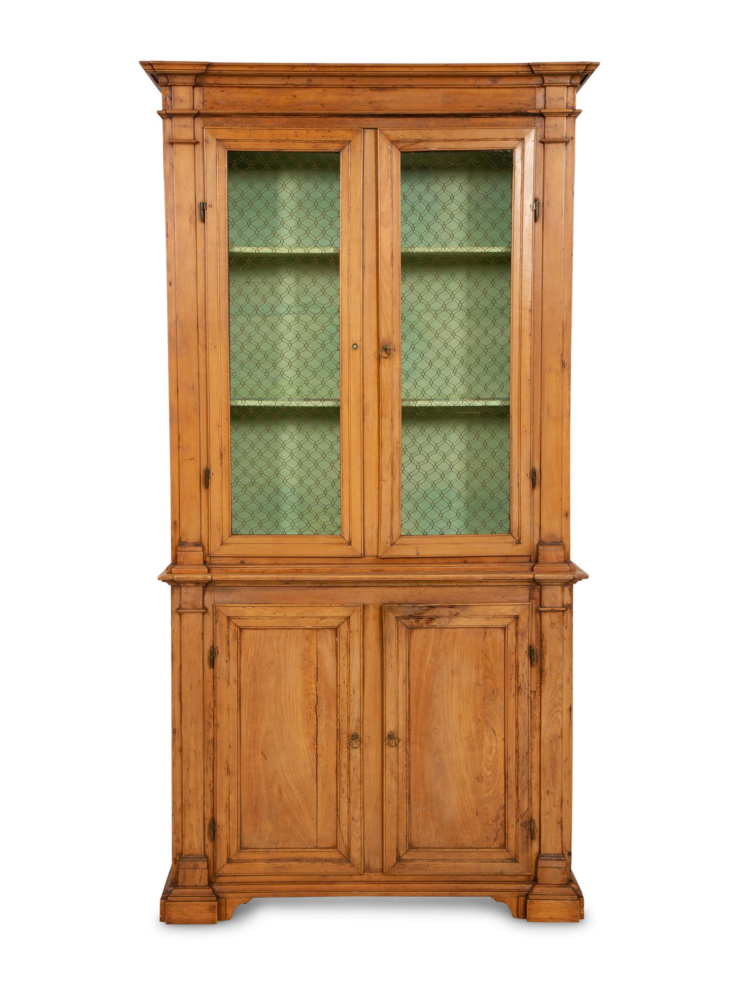 A French Pine Display Cabinet