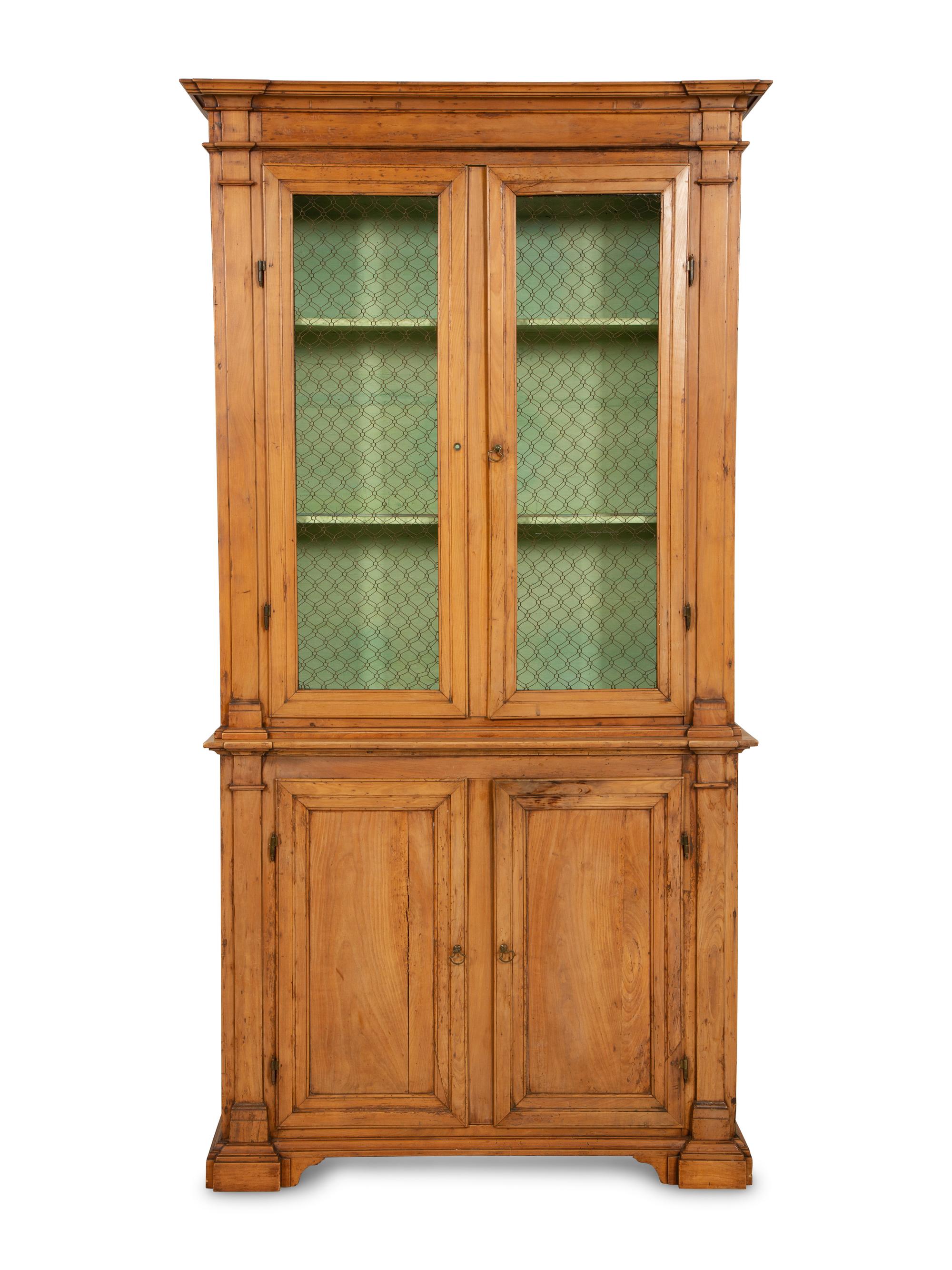 A French Pine Display Cabinet