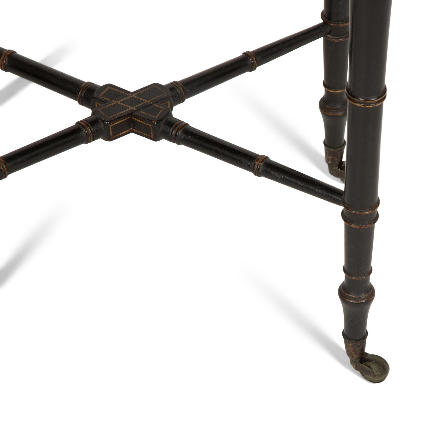 A George III Penwork Side Table