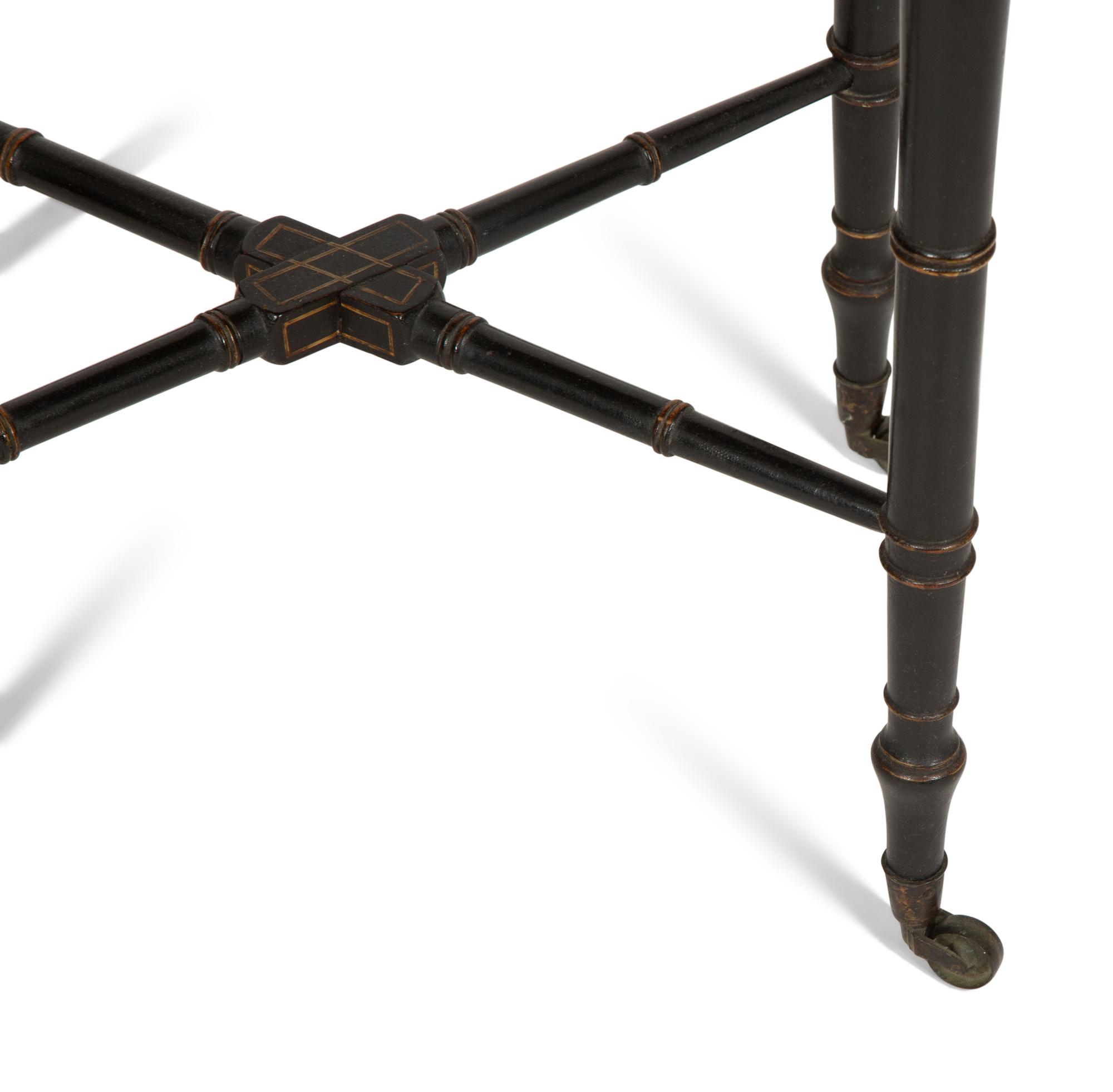 A George III Penwork Side Table