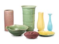 Seven Rookwood Pottery Table Articles