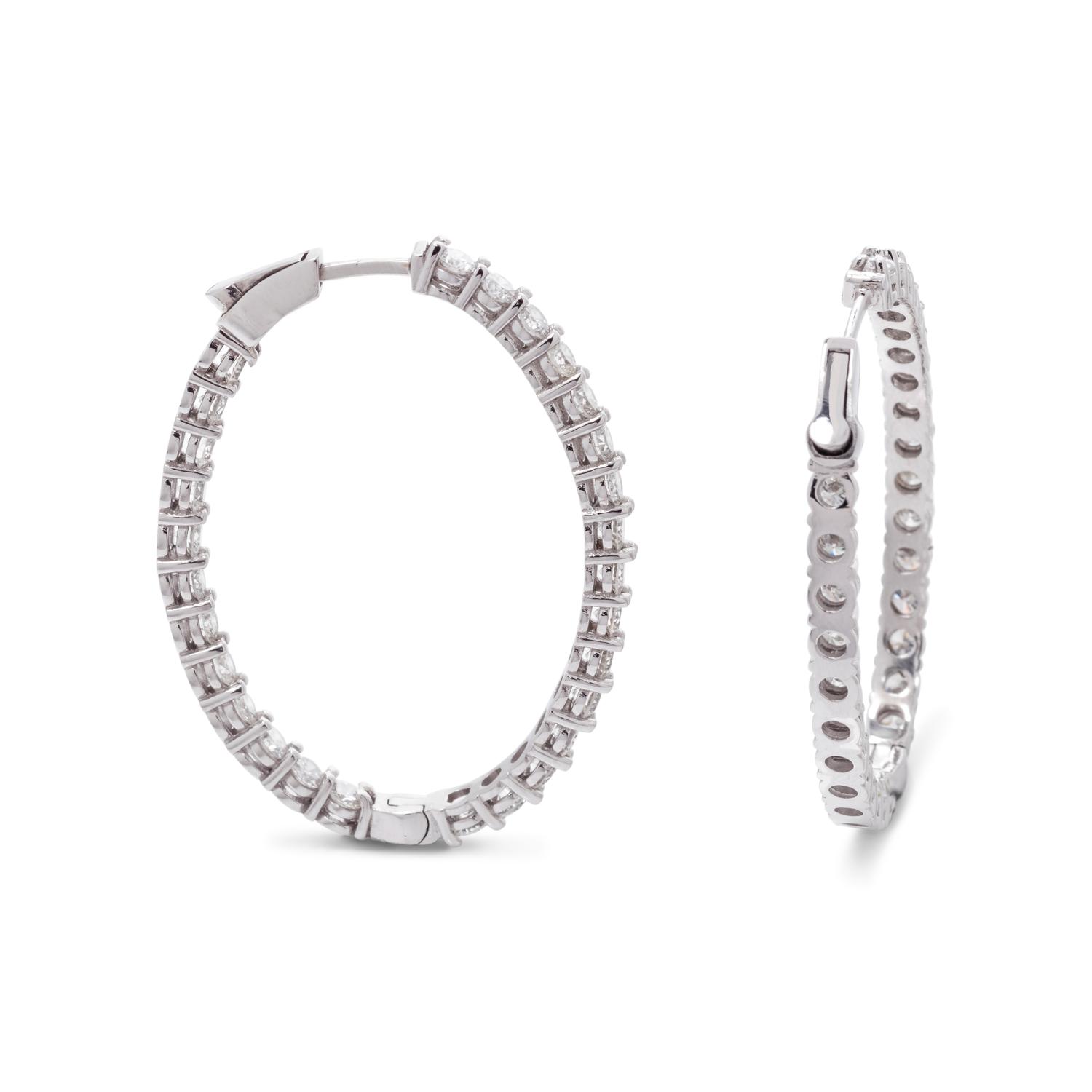 DIAMOND HOOP EARRINGS
