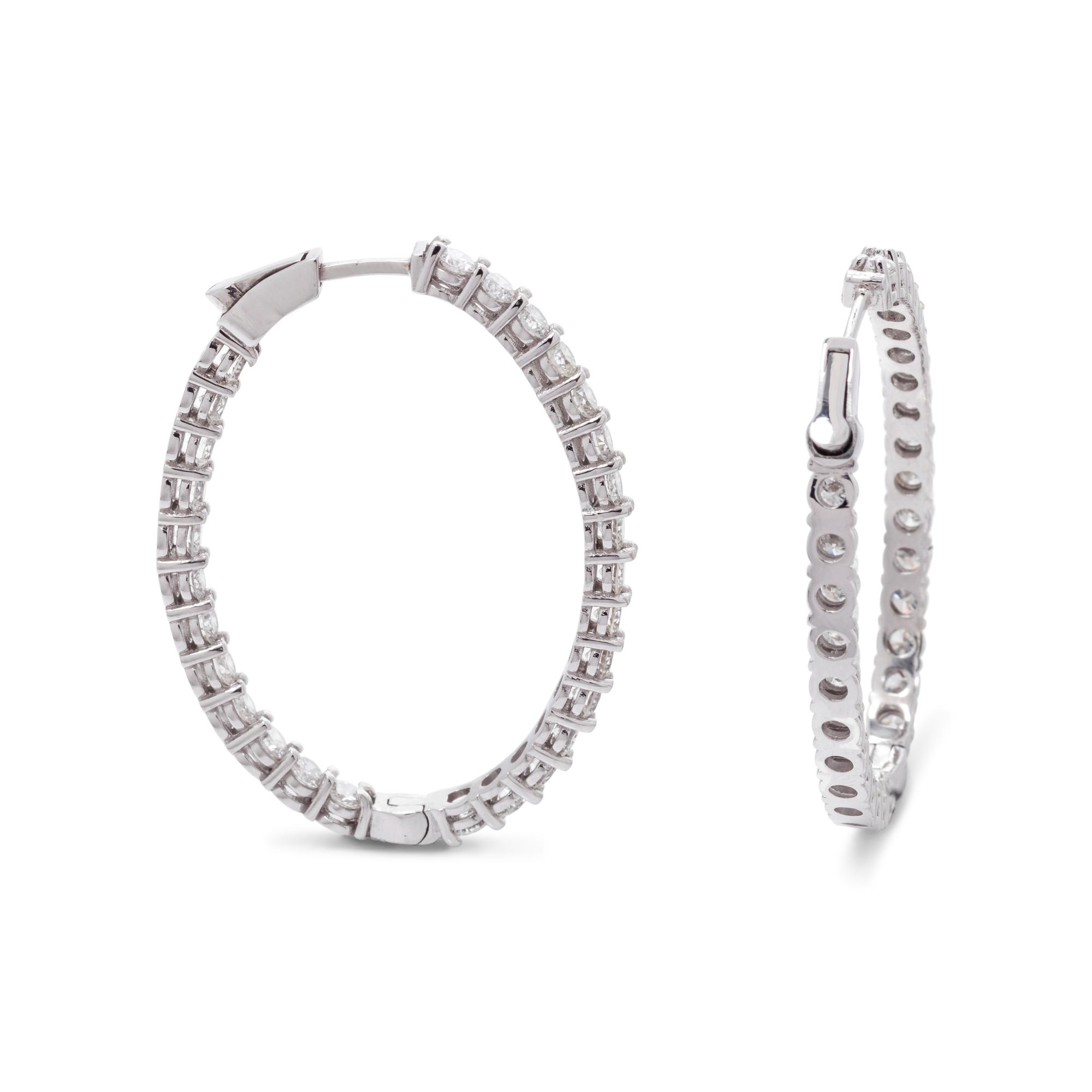 DIAMOND HOOP EARRINGS