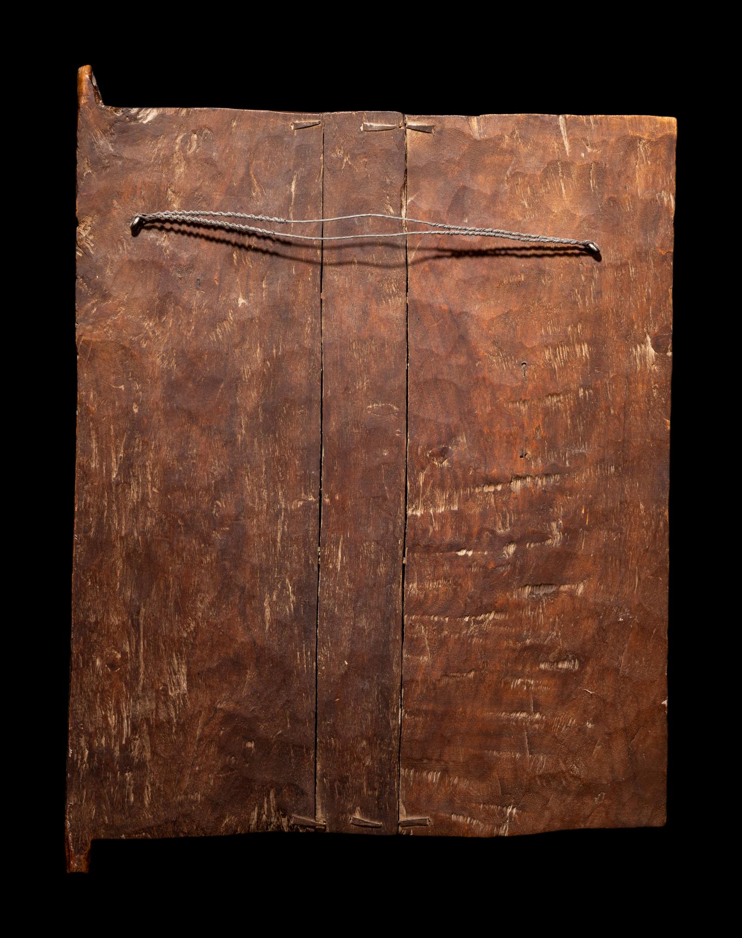 Two Dogon Wood Granary Doors