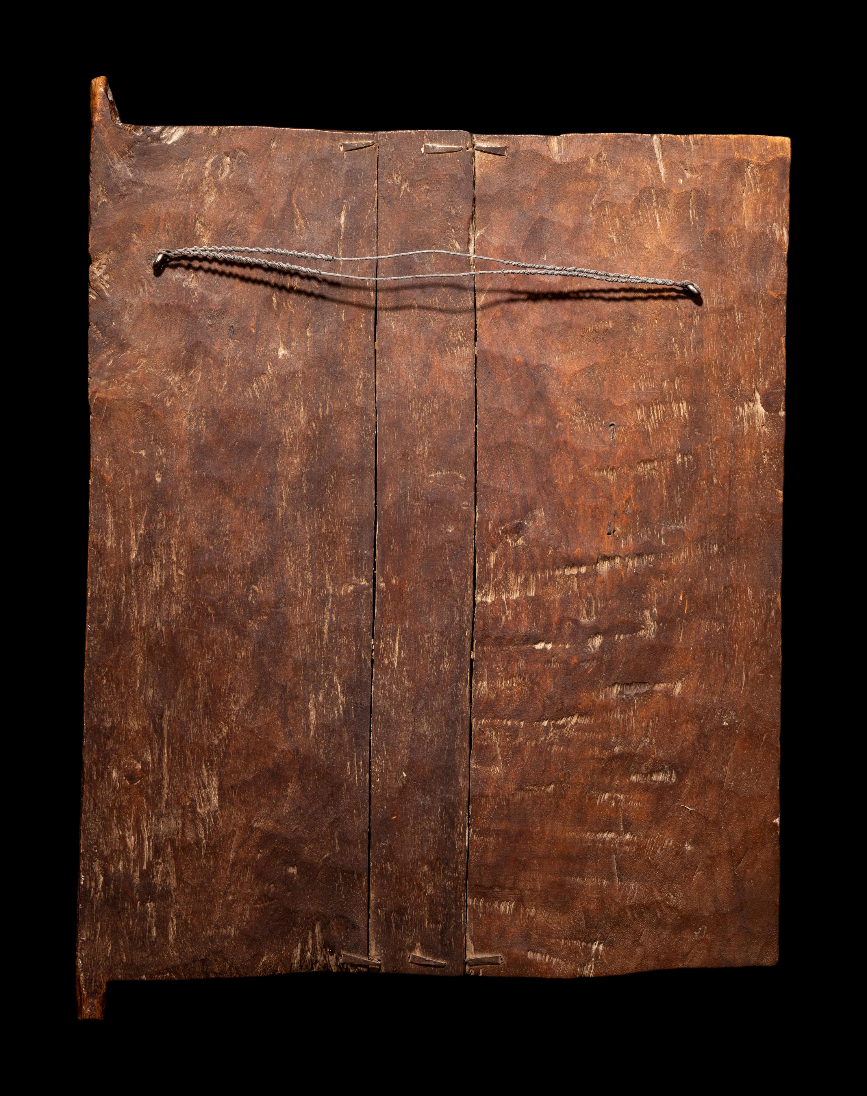 Two Dogon Wood Granary Doors