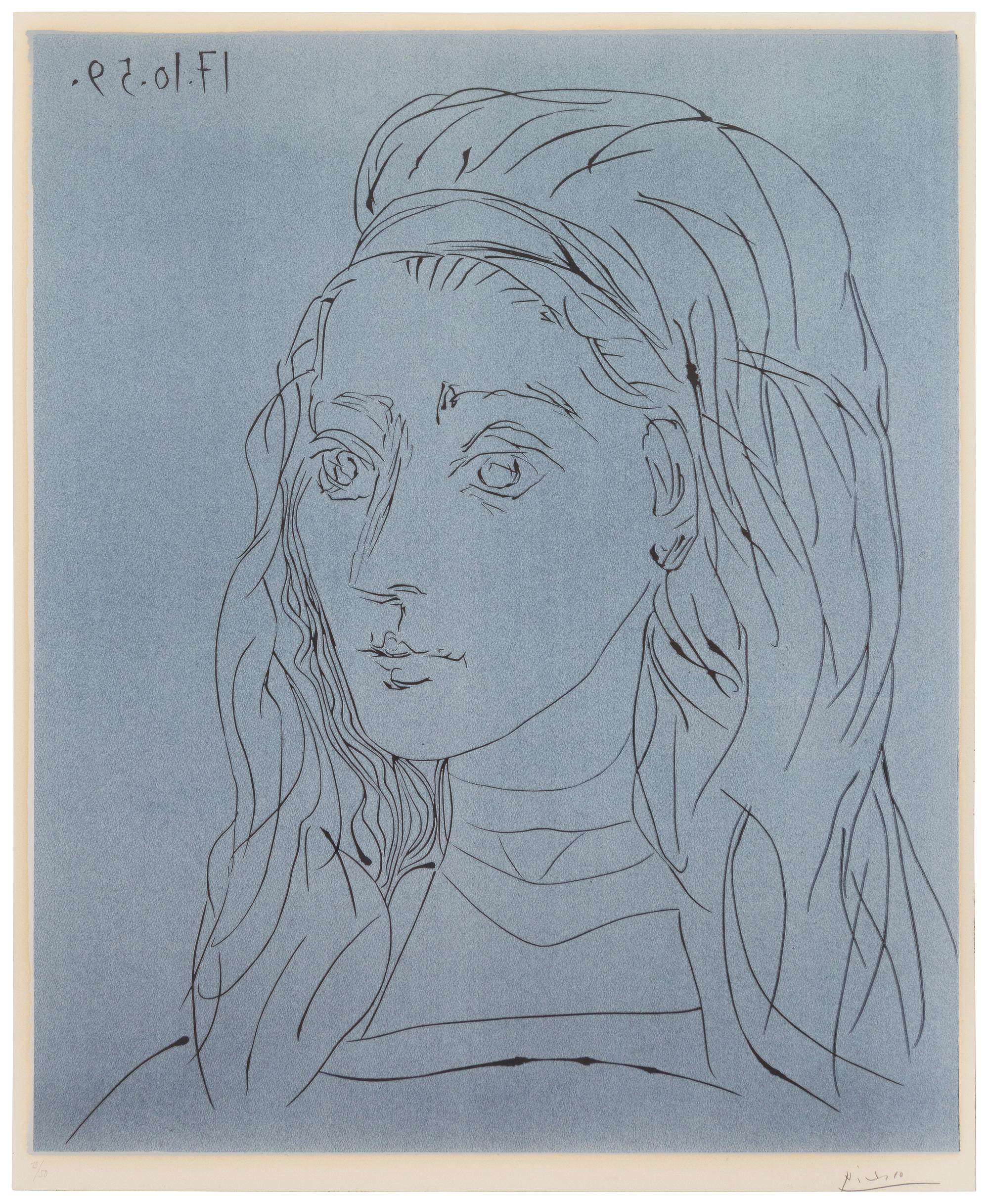 Pablo Picasso, (Spanish, 1881-1973), Jacqueline, 1959