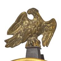 A Federal Giltwood and Eglomise Banjo Clock