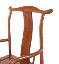 A Pair of Chinese Elmwood Armchairs, Sichutouguanmaoyi