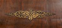 An Empire Gilt Metal Mounted Mahogany Mirro r