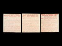 A Group of Three 1955 Red Man Baseball Cards,
