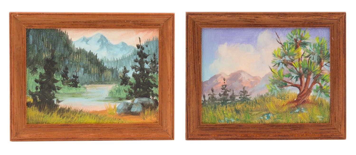 Sandy Dunn, (American, 20th Century), Mountain Landscapes, 1987 (two works)