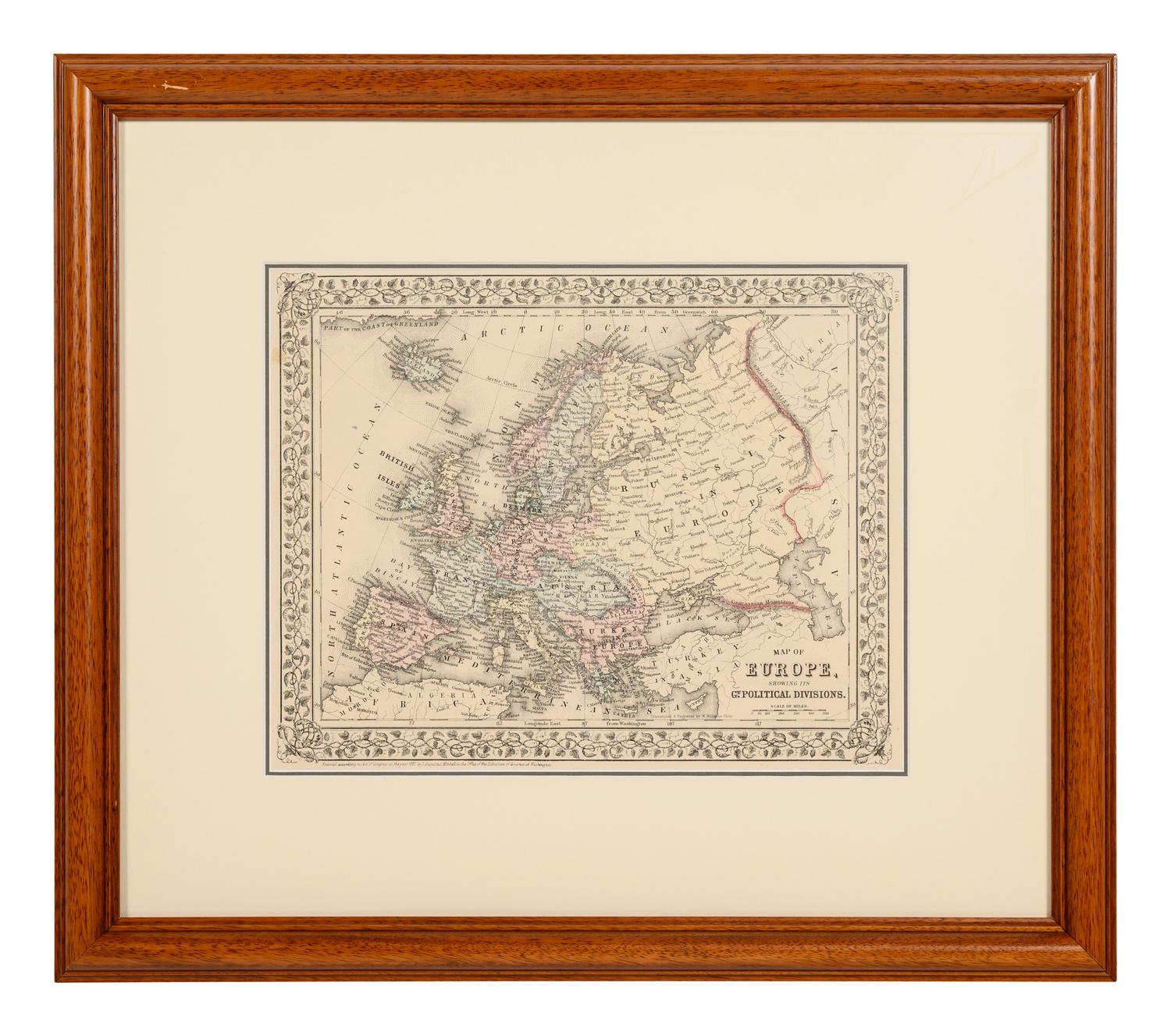A group of 14 19th and 20th century maps, comprising: