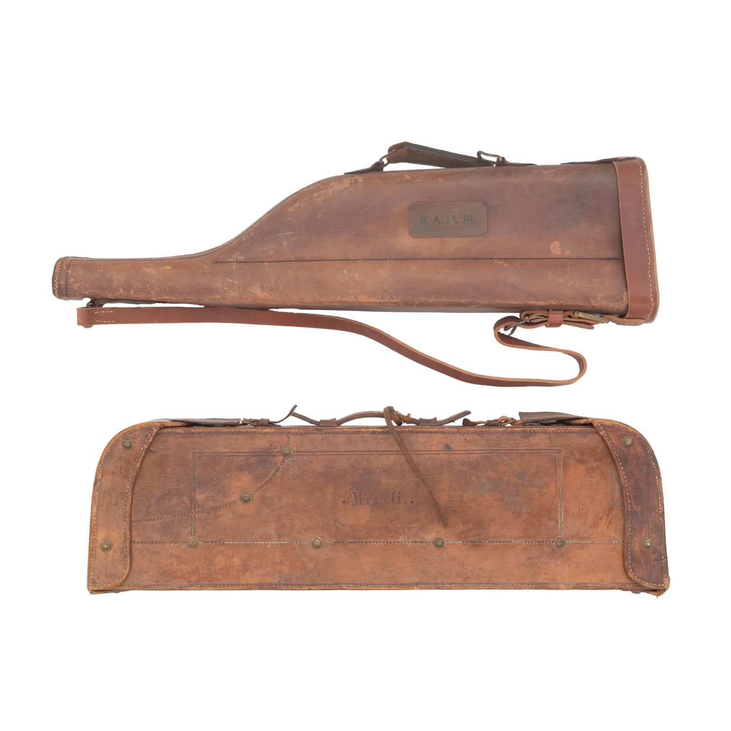 Lot of Vintage Shotgun Cases and Rifle Sleeves