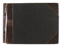 Exceptional album containing photographs of Pine Ridge Reservation and its surroundings, incl. Native American subjects, Indian schools, ceremonies, camp life, and Wounded Knee. Ca late 1890s-early 1900s.