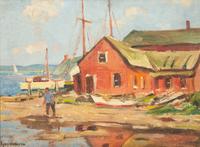 Waterfront at Essex. Conn , c. 1953