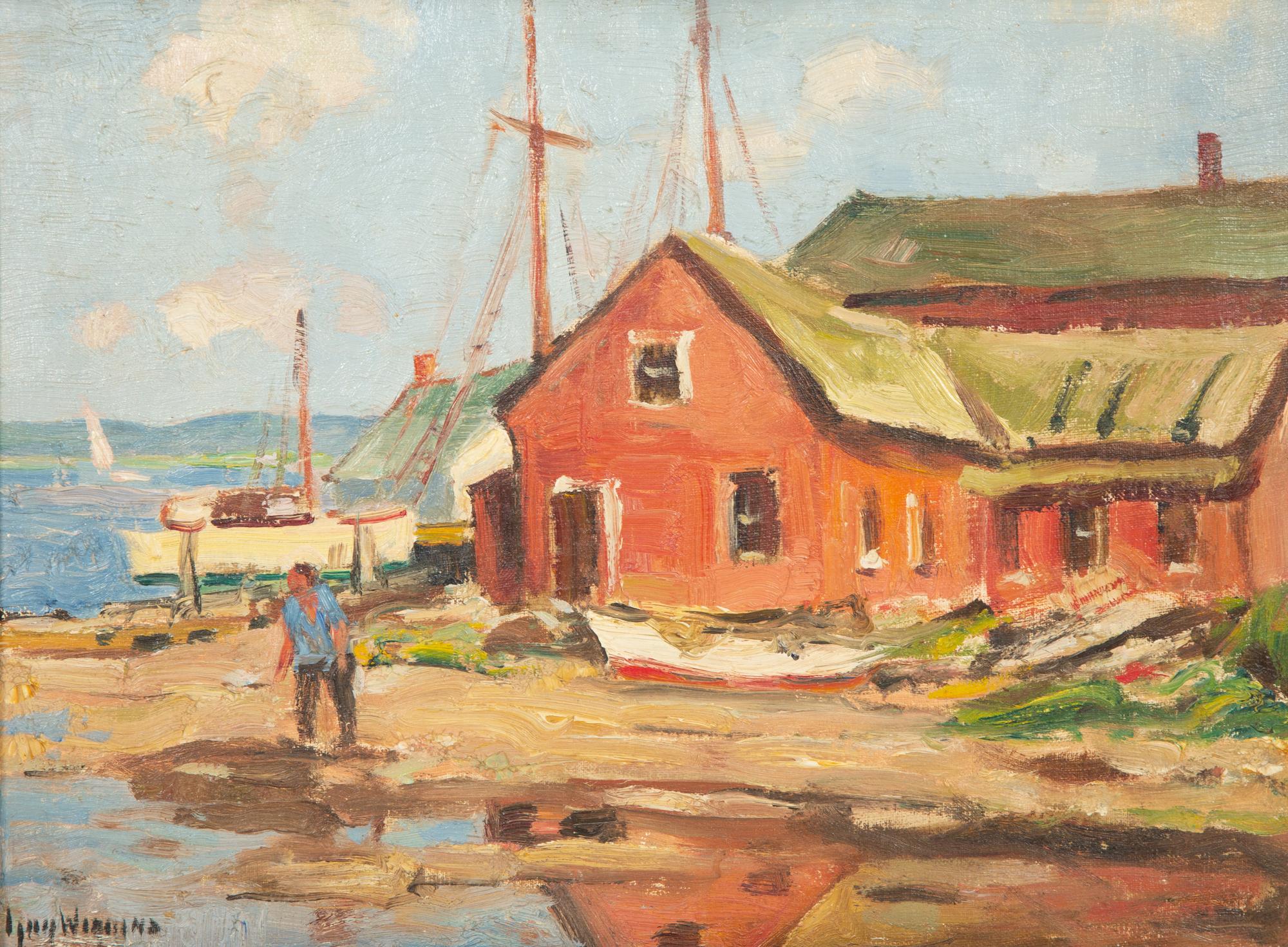 Waterfront at Essex. Conn , c. 1953