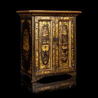 A Chinese Export Gilt Decorated Black Lacquered Chest