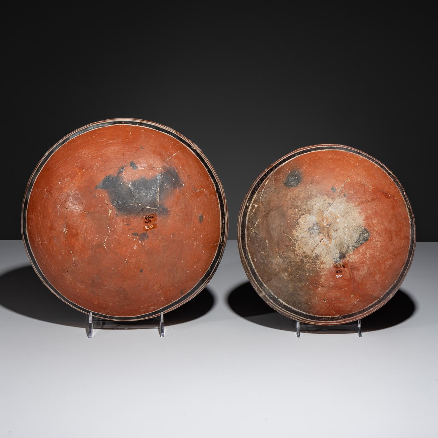 Ancestral Pueblo, Four Mile Polychrome Pottery Bowls