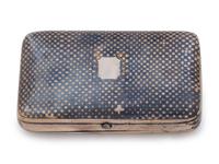 A Persian Silver and Niello Cigarette Case