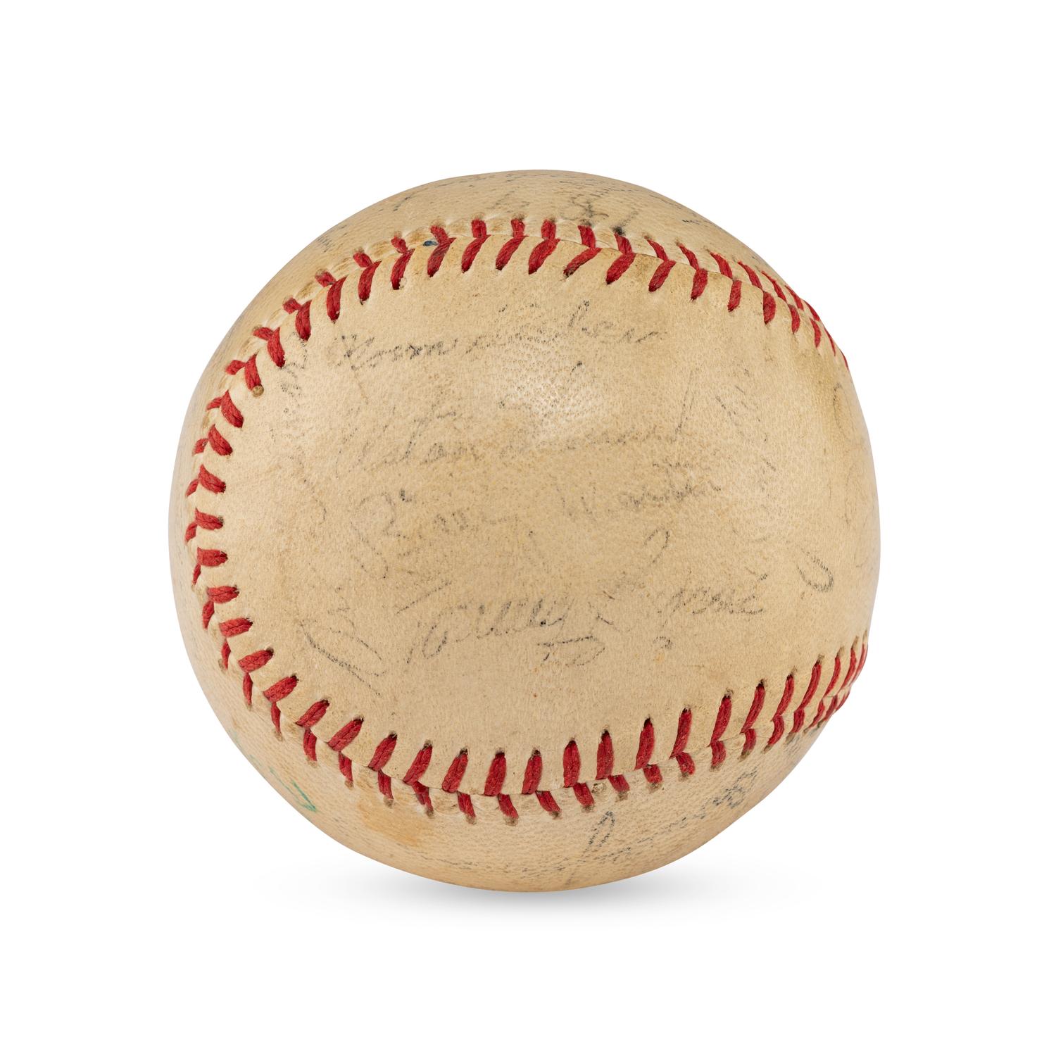 A Ty Cobb Signed Autograph Baseball (Beckett Authentication Services Letter of Authenticity)