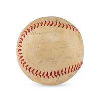 A Ty Cobb Signed Autograph Baseball (Beckett Authentication Services Letter of Authenticity)