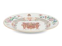 A Chinese Export Porcelain Armorial Plate