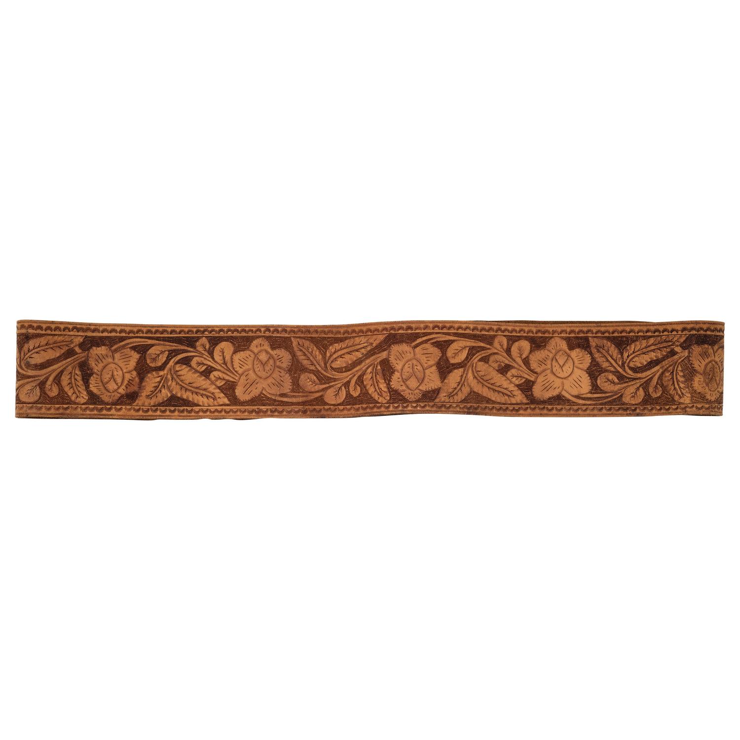 Silvered US Model 1851 Sword Belt Plate Engraved to A.C. Kennedy with Tooled Leather Belt