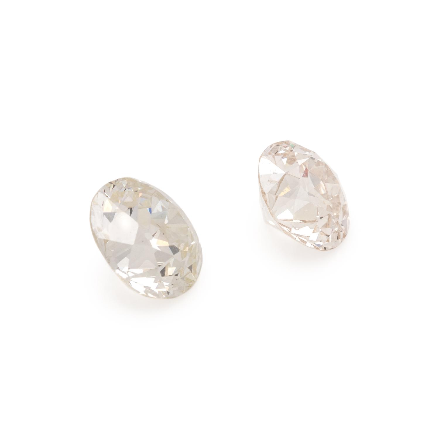 TWO OLD EUROPEAN CUT DIAMONDS