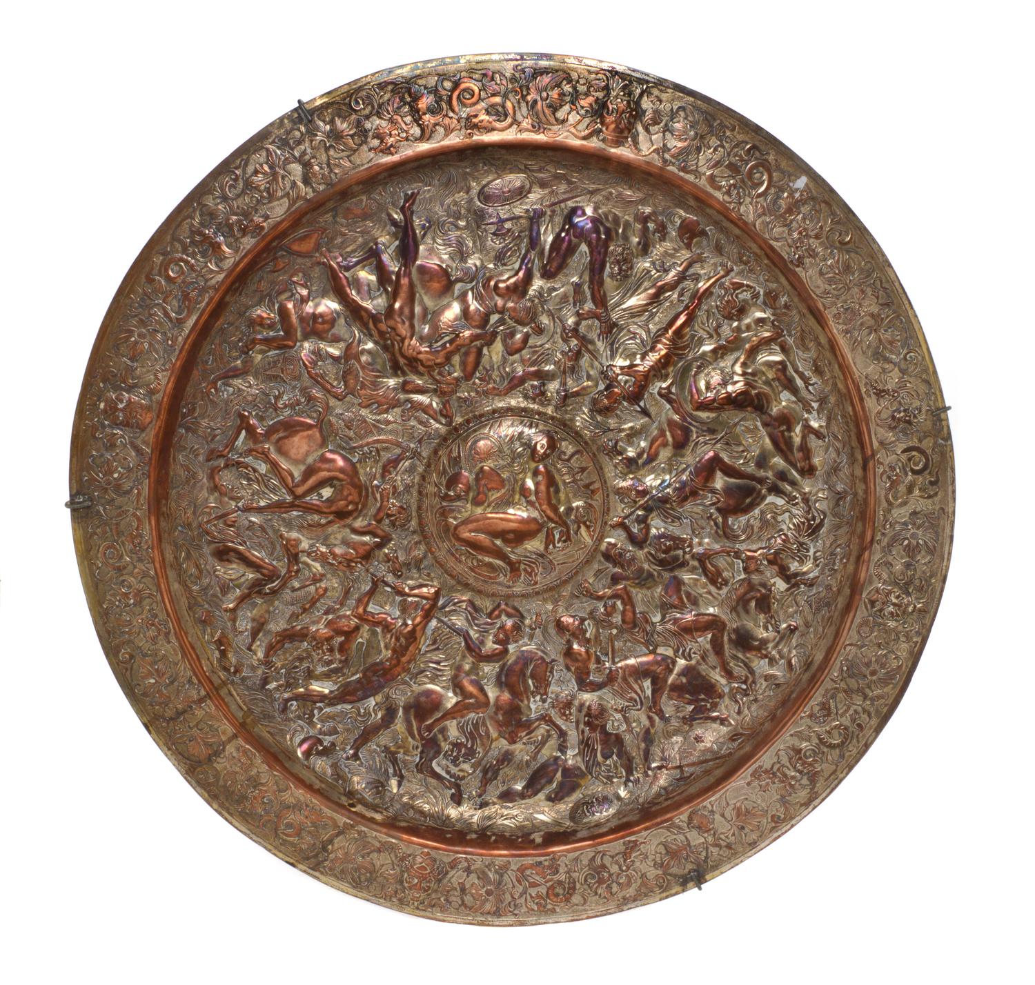 A Continental Silver-Plate Charger, Diameter 27 inches.