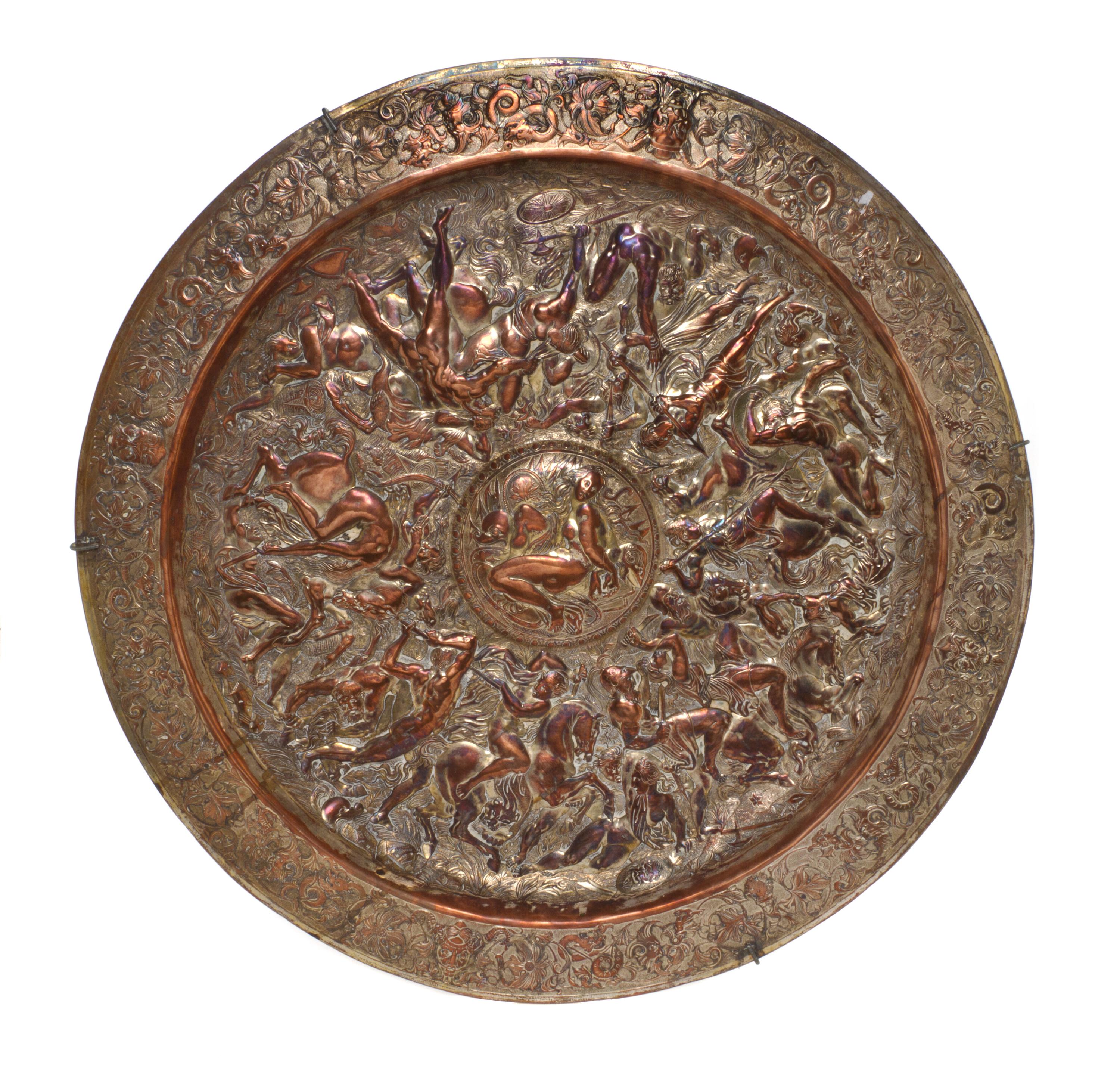 A Continental Silver-Plate Charger, Diameter 27 inches.