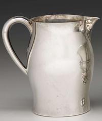 Sterling silver pitcher tiffany & co., new york, ny, 20th century