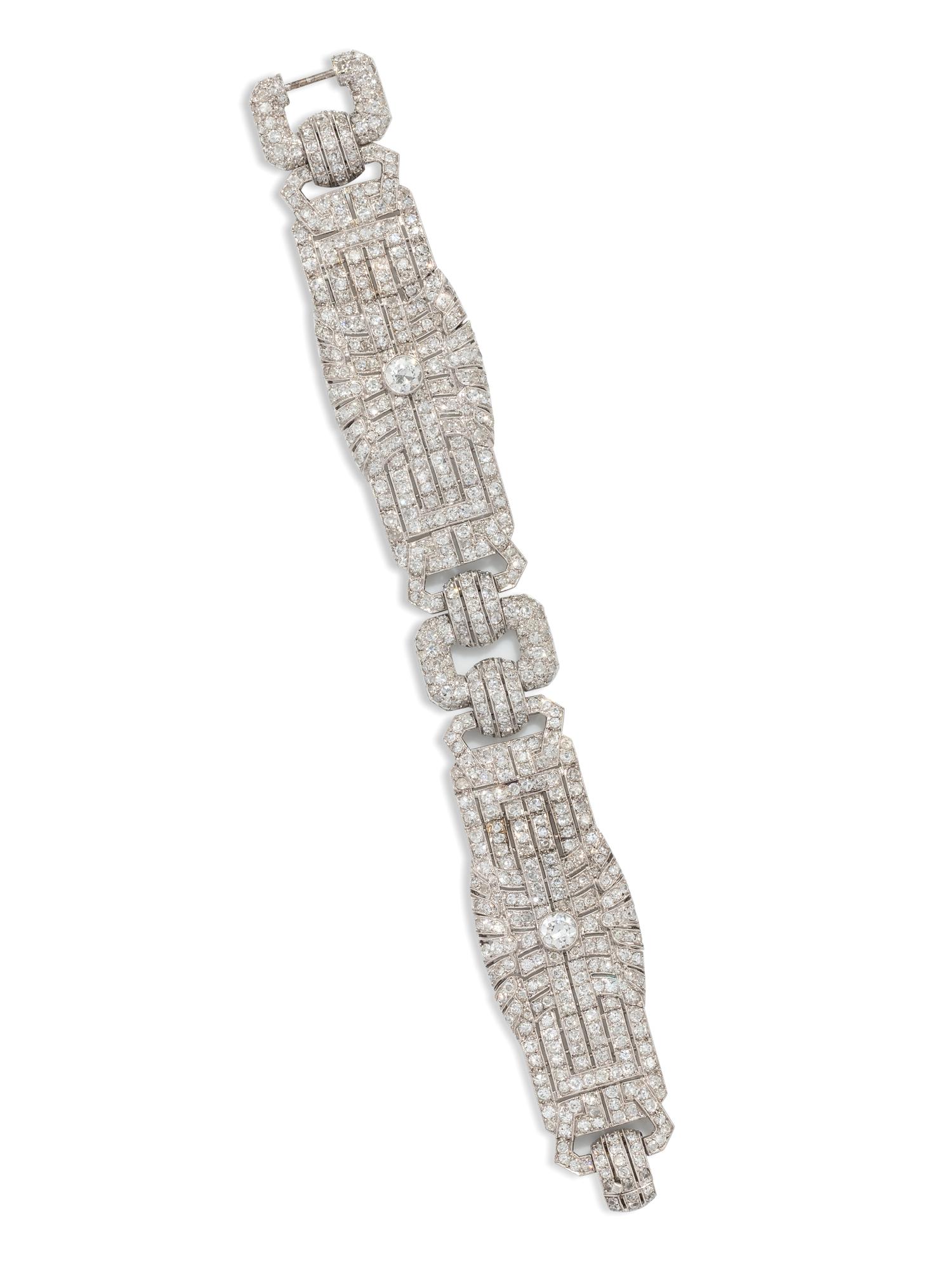 EDWARDIAN, FRENCH, DIAMOND BRACELET