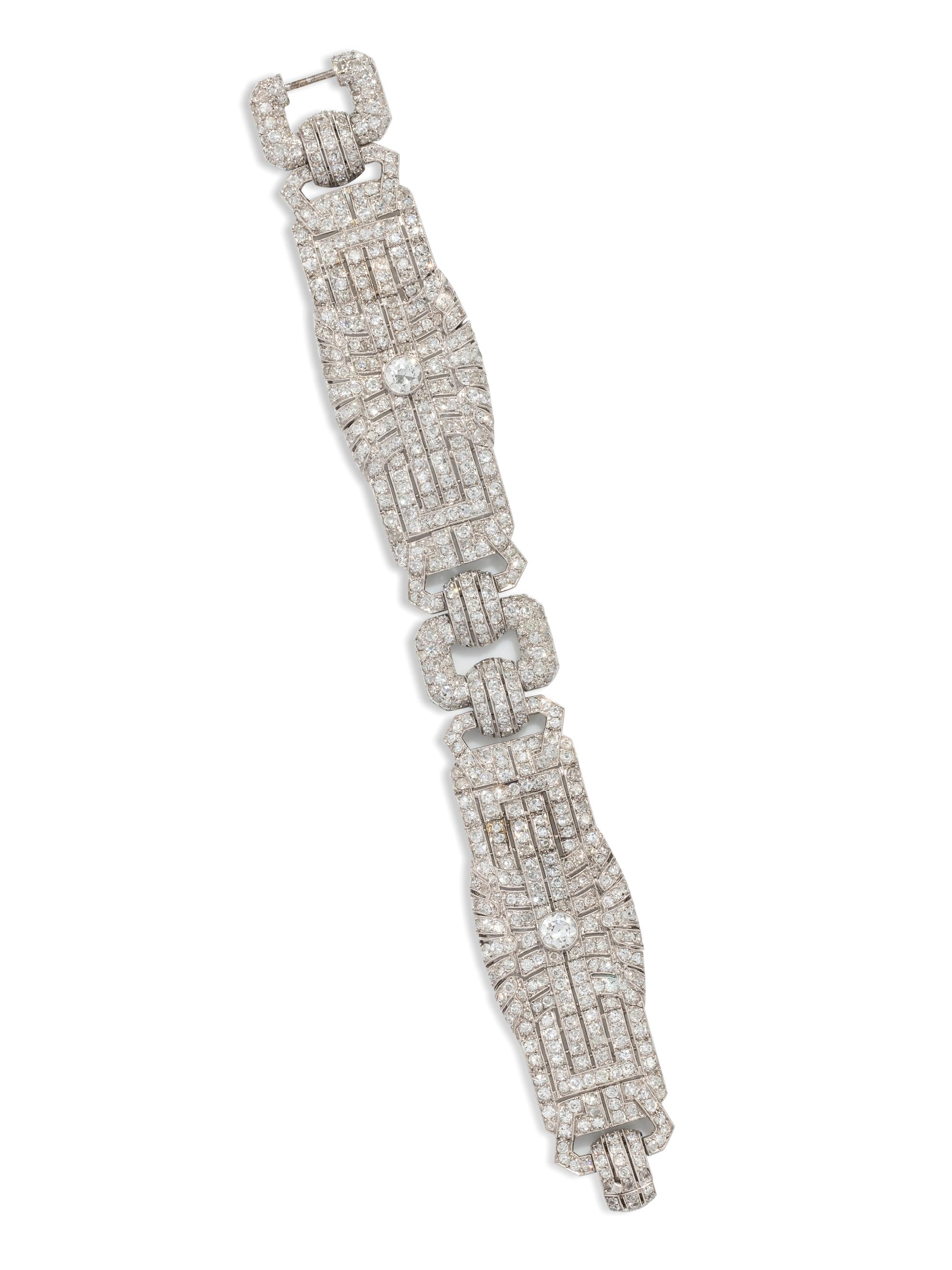 EDWARDIAN, FRENCH, DIAMOND BRACELET