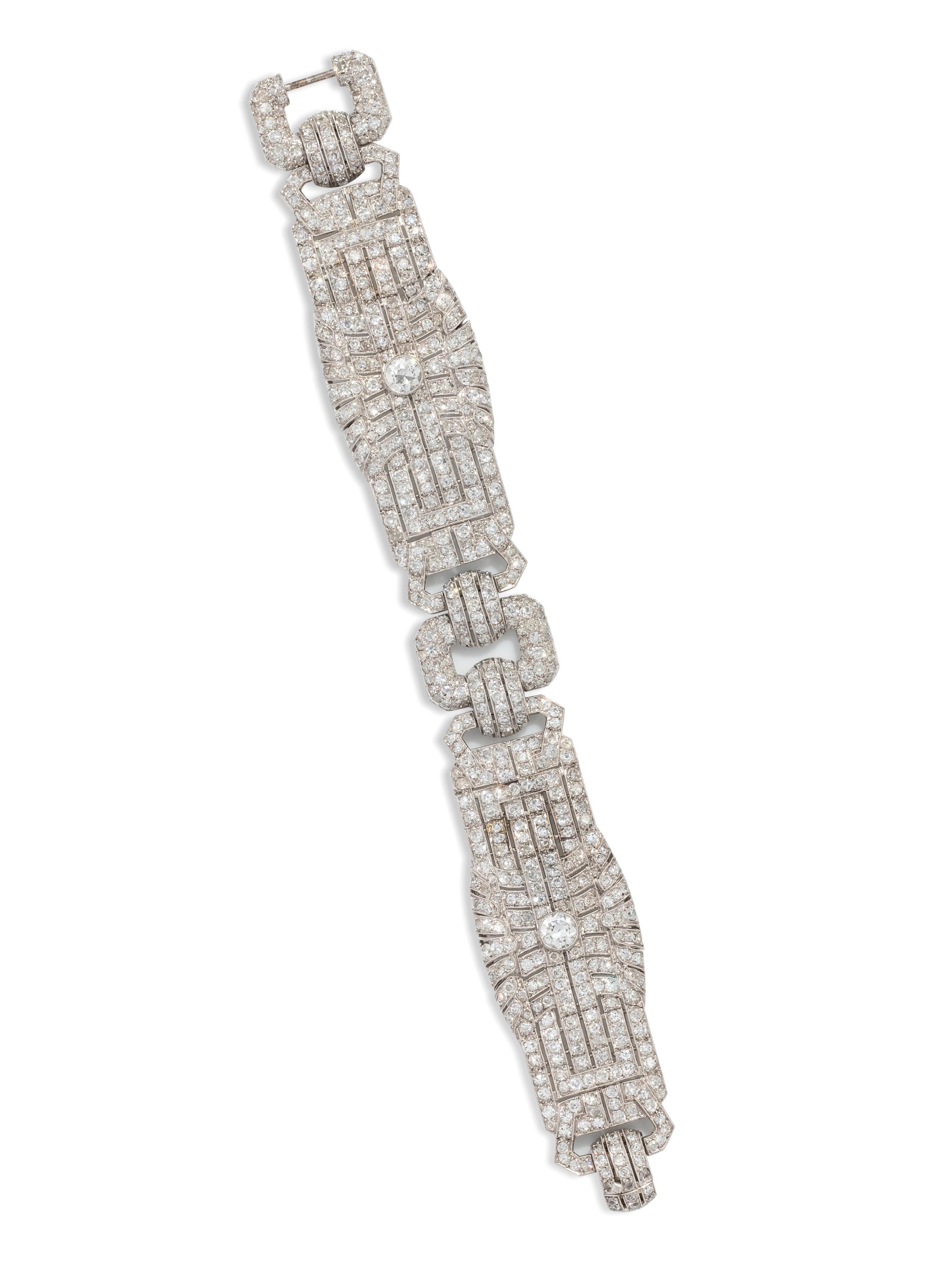 EDWARDIAN, FRENCH, DIAMOND BRACELET